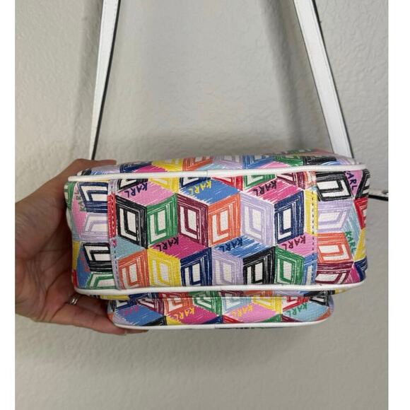 Karl Lagerfeld Valette Multicolored Crossbody Handbag - Picture 4 of 11
